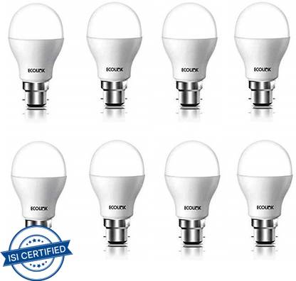 EcoLink 9 W Basic Round B22 LED Bulb