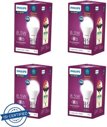 PHILIPS 8.5 W Basic Round B22 LED Bulb