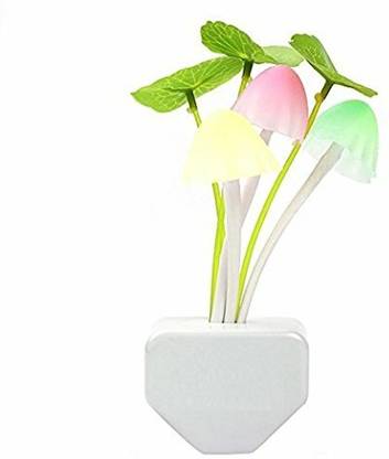 Crystal zone Mushroom Lamp Automatic Sensor Light Multi-Color Changing Smart Sensor Light
