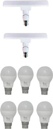 Techvolta 10 W, 5 W Basic Round B22 LED Bulb