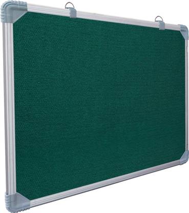 Eduway 2x2 Ft. Notice/Display Board High Resilience Foam Fabric with (20 Push Pins) Cork Bulletin Board