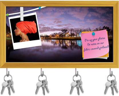 Artzfolio Panorama Of Melbourne City Australia Yarra River Pinboard Golden 14.4x8in Cork Bulletin Board