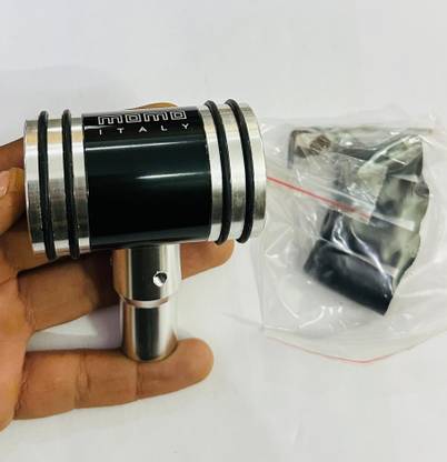 Auto MT Black Momo Finish Aluminium Hammer with Sporty Handle Gear Shift Knob for Car Bumper Cap