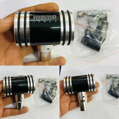Auto MT Black, Momo-Finish Aluminium Hammer with Sporty, Handle Gear Shift Knob for Car Car Engine Valve