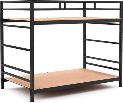 Ziaula Metal Bunk Bed for Adults With Attached MDF board durable Classic Metal Bunk Bed