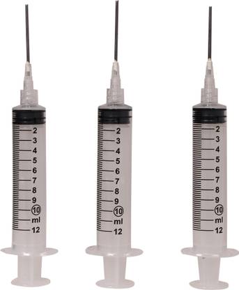 SeedTroniks 10 ML Reusable Dispensing Syringe with 16 Gauge Screw Lock Blunt needle Buret