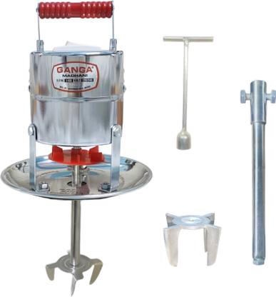 G A N G A Small Electric Madhani Machine Curd Percolator 60W 5L(2025 Model) Butter Maker Churn