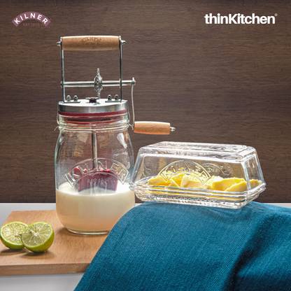 Kilner Butter Churner with Butter Dish duo Butter Maker Churn