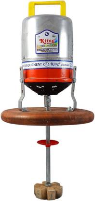 KIING Commercial Madhani Machine with wooden thali & phool Two Way Rotating Butter Maker Churn
