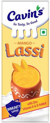 Cavin's Mango Lassi, Enriched with Zinc, Vitamin A & D for Immunity Support, Buttermilk