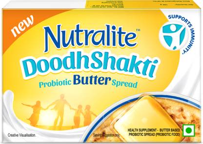 Nutralite Doodhshakti Probiotic|Made from Creamy Milk|Delicious Taste Butter Spread