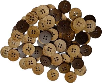 PINKART 32L-Plain Coconut Shell Buttons