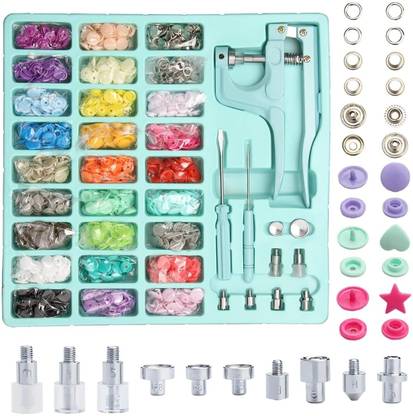 PALAY Snap Buttons with Snap Pliers Set, Sewing Snap Button Machine Fastener Plastic Buttons