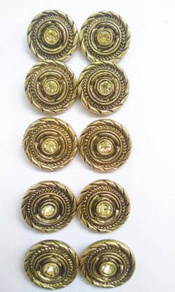 Manasvi Single button 10 Plastic Buttons