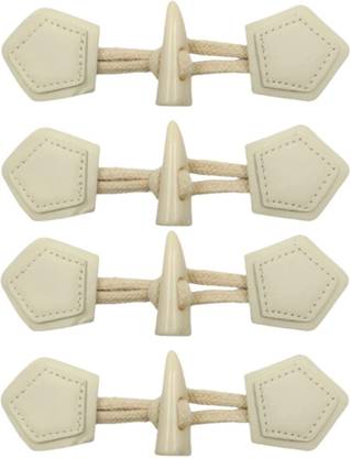 An Accessoriez 4 Pairs of Toggle Clasp Toggle Buttons PU Leather Toggle Clasps Leather Buttons