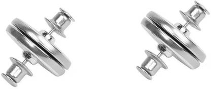GVJ TRADERS Magnetic Curtain Close Buckle Nail Free Button for Window Curtain Close Tie Ring Metal Buttons