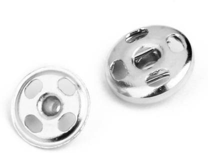 PMW Tich Buttons Snap Fasteners - 200 Sets Metal Buttons
