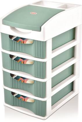 Sonal SPACIA_4 (Mini Size) Multipurpose Organizer Drawers | Size(31x22x16)cm | Plastic Free Standing Chest of Drawers