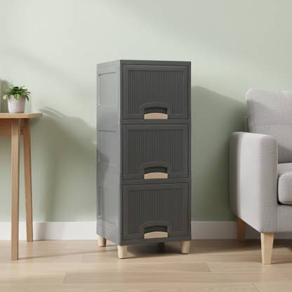 MAXTID Multi layer Drawer Cabinet for Bathroom Storage Plastic Free Standing Cabinet