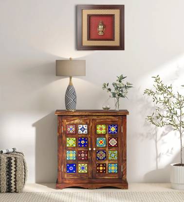 ssyade Solid Wood Free Standing Sideboard