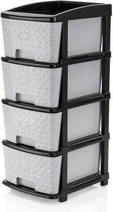 Zeekty Chest of Drawers : Versatile Drawer Storage Organizer & Organisers Storage Box Plastic Free Standing Chest of Drawers