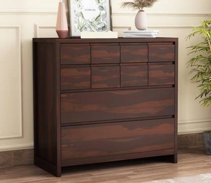 Furniture Mart 10-Drawer Chest of Drawers and Dresser Solid Wood Free Standing Chest of Drawers