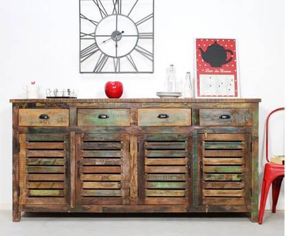 THE ATTIC Sheesham Solid Wood Free Standing Sideboard