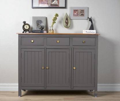 Woodefly Woodefly Solid Mango Wood Sideboard Cabinet- 3 Doors & 3 Drawers Solid Wood Free Standing Sideboard