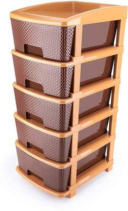 Zeekty Plastic Free Standing Chest of Drawers