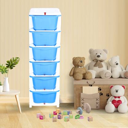 3D METRO SUPER STORE 6 Compartments Plastic Makeup, Jewellery, Multi Purpose