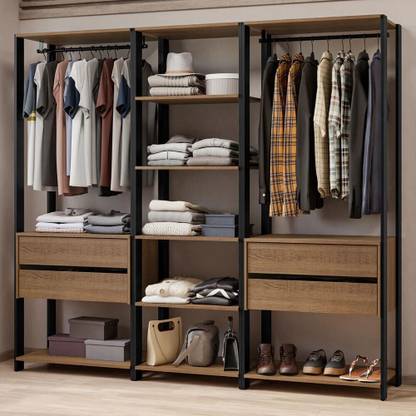 Madesa Valencia Modular Wardrobe Engineered Wood Free Standing Cabinet