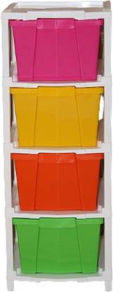 Supreme chest Plastic Free Standing Chest of Drawers