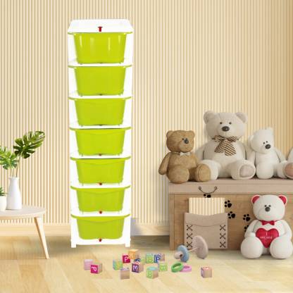 3D METRO SUPER STORE 7XL Large Modular Storage Drawer Kitchen Rack Plastic Drawer for Toy Clothes Plastic Free Standing Chest of Drawers