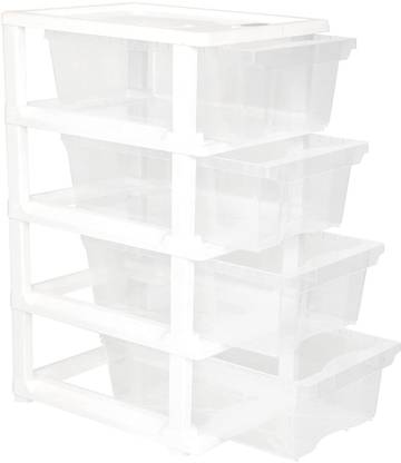 Cutting EDGE Small Modular Drawer Set for Office, Hospital, Parlour, School, Doctors, & Home Plastic Free Standing Chest of Drawers