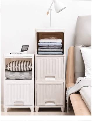 FINWARE 5 Units Multipurpose Folding Versatile Drawer Cabinet Storage Organizer Box(5XL) Plastic Free Standing Chest of Drawers