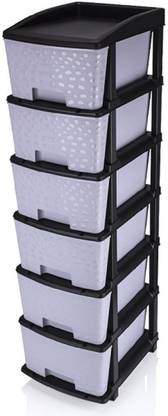 enerex 6XL GREY STONE DRAWER Large Size Plastic Free Standing Chest of Drawers Plastic Free Standing Chest of Drawers
