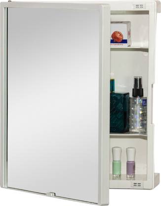 CIPLA PLAST New Rich Look Bathroom Mirror Cabinet (IVORY) Bathroom Mirror