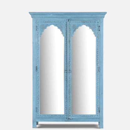 Poonam Art Exports Solid Wood 2 Door Wardrobe