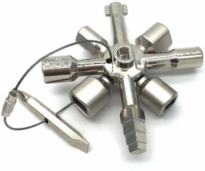 KAVYA TOOLS POWER Universal Square Triangle Key Spanner Combination Lock