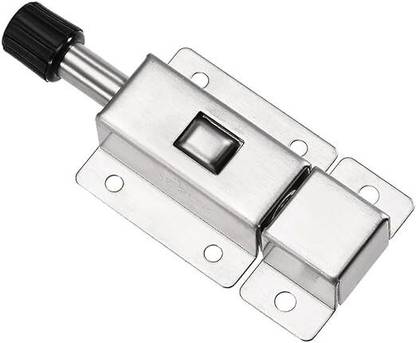 Maune Hub Stainless Steel Automatic Bolt, Anti-Theft Door Spring Safety Door Lock Rev-A-Lock Cabinet Security System