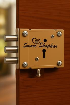 Smart Shophar SLK80MD-BEMA-2K1BR-P1 Steel Bemark Main Door Lock, 4 Inches, Brown Combination Lock