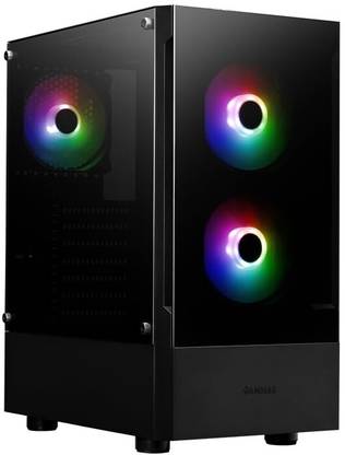 GAMDIAS TALOS E3 BLACK Mid Tower Cabinet with USB 2.0 and USB 3.0 Ports Compatible with Computer