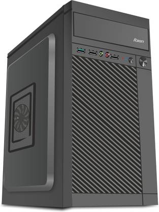 Foxin Pace Desktop Computer Case, Tower/PC Cabinet with Steel Metal Body | All ATX Motherboard Compatible Cabinet with USB 2.0 and USB 3.0 Ports Compatible with Computer
