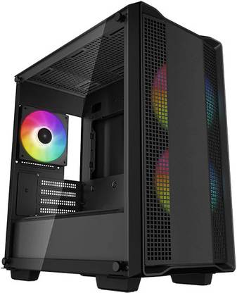 Deepcool CC360 ARGB Micro-ATX Gaming Case with 3 ARGB Pre- Installed Fans Mid Tower Cabinet