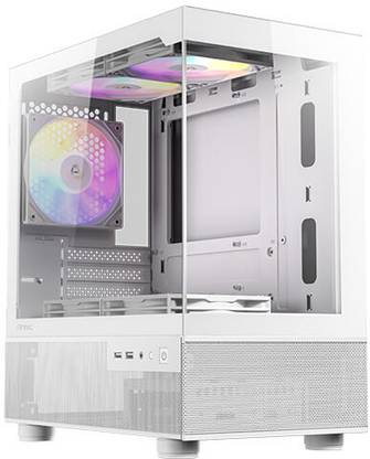 Antec CX200M-RGB-ELITE WHITE Mini Tower Cabinet with USB 2.0 and USB 3.0 Ports Compatible with Computer
