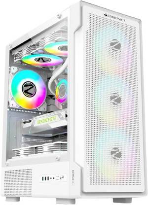 ZEBRONICS STEALTH GAMING MINI TOWER Cabinet with USB 2.0 and USB 3.0 Ports Compatible with Computer