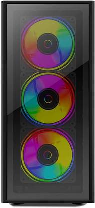 CIRCLE CT Elegantor X5 ARGB FULL TOWER Cabinet with USB 2.0 and USB 3.0 Ports Compatible with Computer