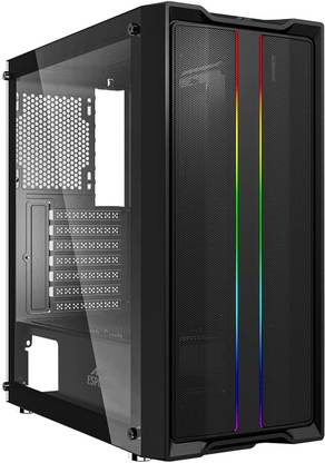 Ant Esports SX3 Computer/Gaming Case, Support E-ATX, ATX, Micro-ATX, Mini-ITX, 1 Rear Fan, Mid Tower Cabinet