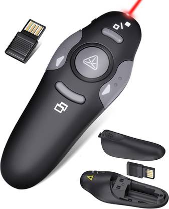 Crasts 2.4GHz Wireless USB Presenter PowerPoint Remote PPT Clicker for Presentation Wireless USB Presenter Power Point Remote Cabinet