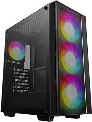 Deepcool MATREXX 55 V4 C Mini-ATX Gaming Cabinet with 4 ARGB Pre- Installed Fans Mid Tower Cabinet